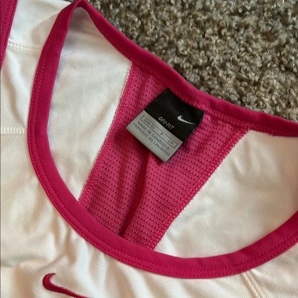Nike Pink and White Athletic Tank - Picture 2 of 3